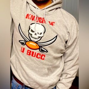 Knuck If You Bucc Hoodie. Bucaneras Gray